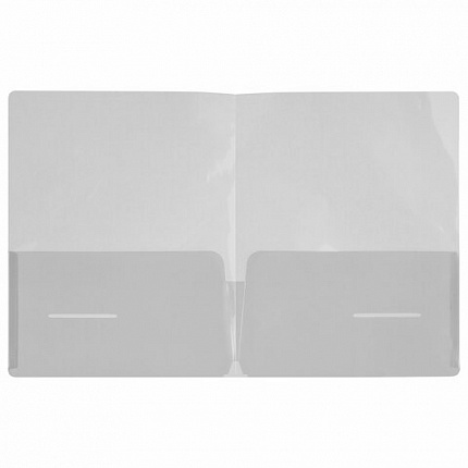Папка-уголок 2 кармана А4 BRAUBERG SPECIAL, прозрачная, 0,18 мм, 273059