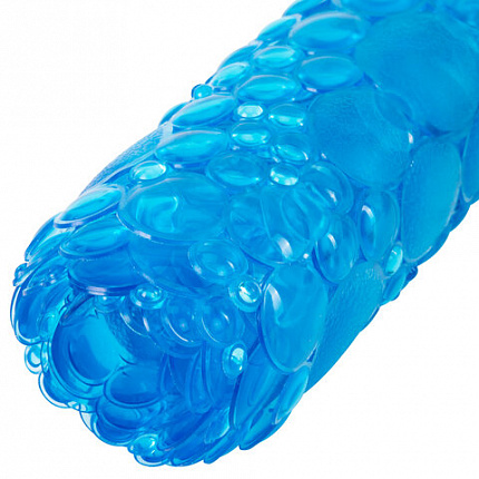 Коврик для ванны противоскользящий 88х40 см, "Пузыри", прозрачно-голубой, ПВХ, присоски, PRIMILA (ПРИМИЛА), 700365