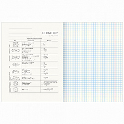 Тетрадь предметная "ПРИРОДА" 48 л., обложка картон, ГЕОМЕТРИЯ, клетка, подсказ, BRAUBERG, 404775