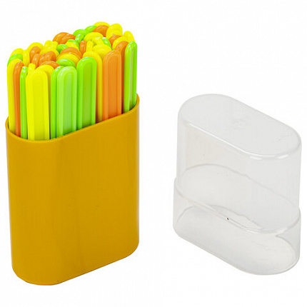 Счетные палочки ЮНЛАНДИЯ "ЛЁГКИЙ СЧЁТ", 50 штук, ассорти, в пластиковом пенале, 104754