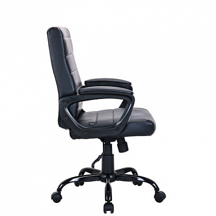 Кресло BRABIX "Win MG-353", кожзаменитель, разборное пятилучие, черное, 532981