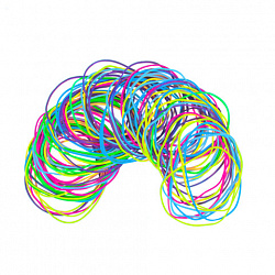 Резинки банковские TPR универсальные, диаметр 60 мм, 50 г, ЯРКИЕ ЦВЕТА, BRAUBERG SPECIAL, 440190