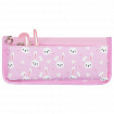 Пенал мягкий ЮНЛАНДИЯ, 2 отделения, полиэстер, "Bunnies", розовый, 21х9х6 см, 272346