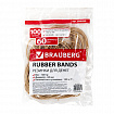 Резинки банковские универсальные диаметром 60 мм, BRAUBERG 100 г, натуральный цвет, натуральный каучук, 440099