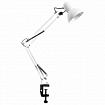 Настольная лампа / светильник на струбцине, Е27, 40 Вт, белый, высота 75 см, DASWERK (ДАСВЕРК), 238323