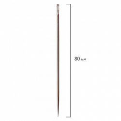 Иглы для прошивки документов (цыганские), КОМПЛЕКТ 3 шт., длина 80 мм, диаметр 1,8 мм, блистер, STAFF, 602464