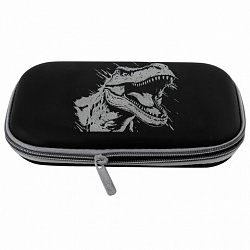 Пенал BRAUBERG SHINY, 1 отделение, 1 откидная планка, EVA, 22х13х4 см, "Scary dino", 273517