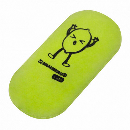 Ластики BRAUBERG KIDS "Fruits", НАБОР 6 штук, 50х23х10 мм, овальные, ассорти, 272669