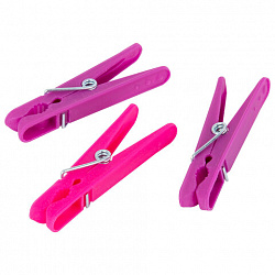 Прищепки бельевые 6,8 см, КОМПЛЕКТ 20 штук, пластик, ассорти, PRIMILA (ПРИМИЛА) COMPACT, 700520