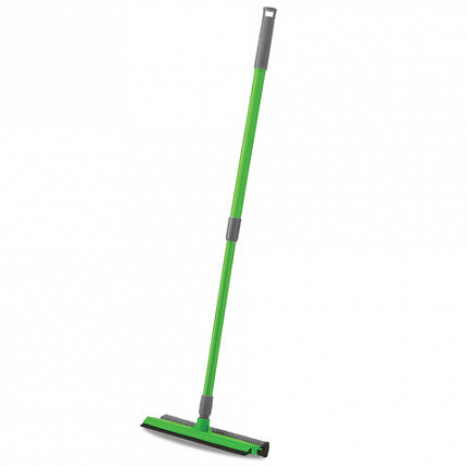Окномойка (стяжка + губка), КОМПЛЕКТ с ТЕЛЕСКОПИЧЕСКИМ ЧЕРЕНКОМ 75-130 см, ширина рабочей части 24,5 см, YORK, 084140