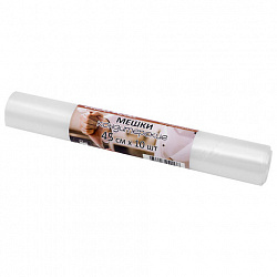 Мешок кондитерский одноразовый 45 см, КОМПЛЕКТ 10 шт. в рулоне, ПЛОТНЫЙ 90 мкм, ALEKS PARKS, А45-10