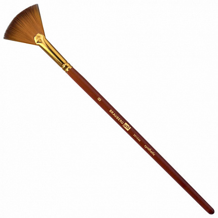 Кисти художественные набор 15 шт + мастихин в пенале, красные, синтетика, BRAUBERG AR