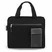 Сумка для документов STAFF DELEGATE на молнии, два кармана, полиэстер, черная/серая, 30х34х2 см, 272619