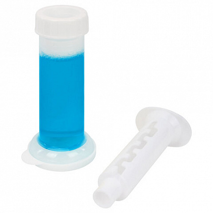 Диски гелевые, освежитель и очиститель для унитаза / писсуара, 8 дисков 44 г, LAIMA, "Океан", шприц, 609796