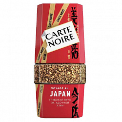 Кофе растворимый CARTE NOIRE "Japan" 90 г, стеклянная банка, сублимированный, 4071127