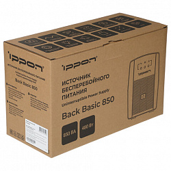 Источник бесперебойного питания IPPON Back Basic 850, 850 ВА (480 Вт), 3 разъема IEC C13, 403406