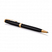 Ручка шариковая PARKER "Sonnet Core Matt Black GT", черный матовый лак, позолота, черная, 1931519