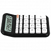 Калькулятор настольный BRAUBERG KW-500-BK (93x148 мм), 3D-кнопки, 12 разрядов, черный, 272954