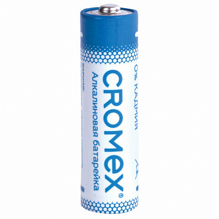 Батарейки алкалиновые "пальчиковые" КОМПЛЕКТ 20 шт., CROMEX (КРОМЕКС) Alkaline, АА (LR6, 15А), в коробке, 455593