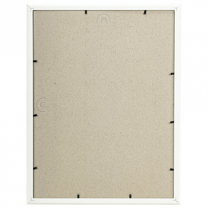 Рамка 30х40 см небьющаяся, аналог IKEA, багет 21 мм, МДФ, BRAUBERG "Idea", белая, 391372