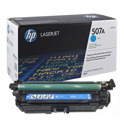 Картридж лазерный HP (CE401A) LaserJet Pro M570dn/M570dw, №507A, голубой, оригинальный, ресурс 6000 страниц