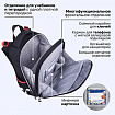 Ранец BRAUBERG PREMIUM, 2 отделения, с брелоком, "Ночь в центре", ЛАМПОЧКИ, 38х29х16 см, 271356