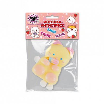 Игрушка-антистресс "КОШЕЧКА", 9х6 см, ассорти 2 вида, дисплей, JOLLY JOT (ДЖОЛЛИ ДЖОТ), 665782