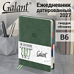 Ежедневник датированный 2027, B6, 125х173 мм, GALANT "Vivid", под кожу, зеленый, 117860