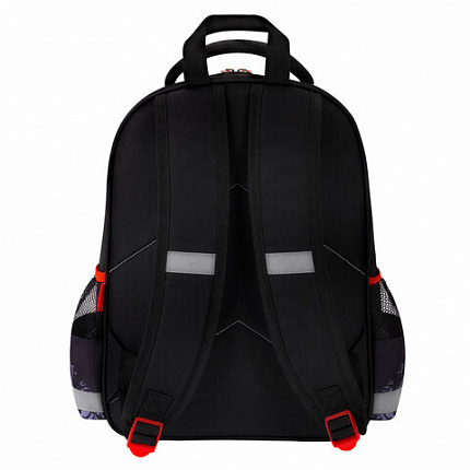 Рюкзак ПИФАГОР SCHOOL, 1 отделение, 3 кармана, "Street race", 38x28х14 см, 273169