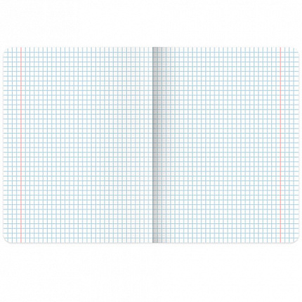 Тетрадь А5, 48 л., BRAUBERG, скоба, клетка, глянцевый лак, "Smart" (микс в спайке), 404345