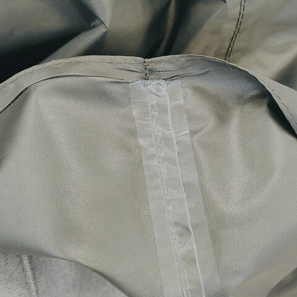 Дождевик-пончо хаки на кнопках многоразовый с ПВХ покрытием и мешком для хранения ГРАНДМАСТЕР, 610882