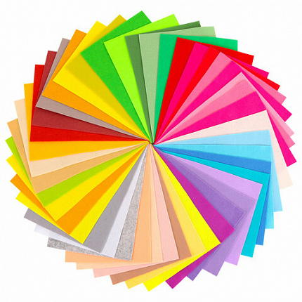 Фетр мягкий А4, 1 мм, 105 листов, 105 цветов, плотность 160 г/м2, МЯГКИЙ, ОСТРОВ СОКРОВИЩ, 665474