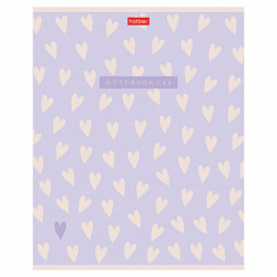 Тетрадь А5 48 л., HATBER, скоба, клетка, обложка картон, тиснение, LOVE IS... (микс в спайке), 093099, 48Т5тВ1