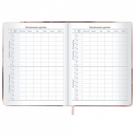 Дневник 1-11 класс 48 л., кожзам (твердая), застежка, BRAUBERG, "Котик с рыбкой", 107229