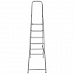 Стремянка сталь / алюминий 6 ступени, высота площадки 1,25м, дуга 0,6м, площадка 26х26см, нагрузка 150кг, вес 7кг НОВАЯ ВЫСОТА, 1130106
