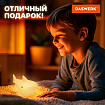 Ночник силиконовый LED "Акула" 109x60x58 мм, белый свет/RGB, на батарейках (в комплекте), DASWERK (ДАСВЕРК), 238932