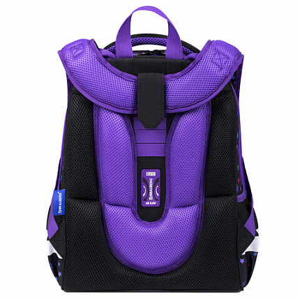 Ранец BRAUBERG PREMIUM, 2 отделения, с брелоком, "Neon cat", 38х29х16 см, 271352