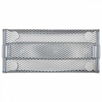 Подставка для сортировки писем и бумаг 3-х секционная BRAUBERG "Germanium", 122х173х83 мм, серебро, 237970