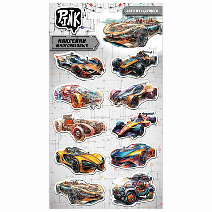 Наклейки объемные АССОРТИ, 11х20 см, PRIORITY