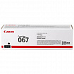 Картридж лазерный CANON (067BK) i-SENSYS LBP631Cw/MF655Cdw и другие, черный, ресурс 1350 стр., ОРИГИНАЛЬНЫЙ, 5102C002