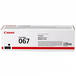 Картридж лазерный CANON (067BK) i-SENSYS LBP631Cw/MF655Cdw и другие, черный, ресурс 1350 стр., ОРИГИНАЛЬНЫЙ, 5102C002