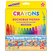 Восковые мелки утолщенные на масляной основе ЮНЛАНДИЯ "ДОМИКИ", 24 цвета, 273091