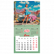 Календарь настенный перекидной 2027г, BRAUBERG, 12 листов, 28,5х28,5 см, "Pin up", 118421