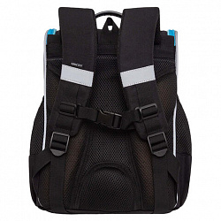 Ранец GRIZZLY анатомическая спинка, с мешком для обуви, для мальчиков, "MOONLIGHT RACE", 33х25х13 см, RAm-585-2/2