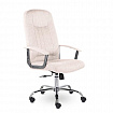 Кресло офисное "Бостон", CH-277, хром, ткань, бежевый (M-11)