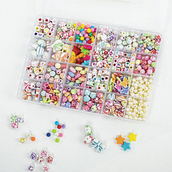 Набор для создания бижутерии и украшений BEADS SET, 450 элементов, 24 вида, BRAUBERG KIDS, 664695