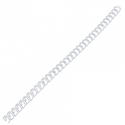 Пружины металлические для переплета, КОМПЛЕКТ 100 шт., 6,4 мм (для сшивания 2-45 л.), белые, BRAUBERG, 530822