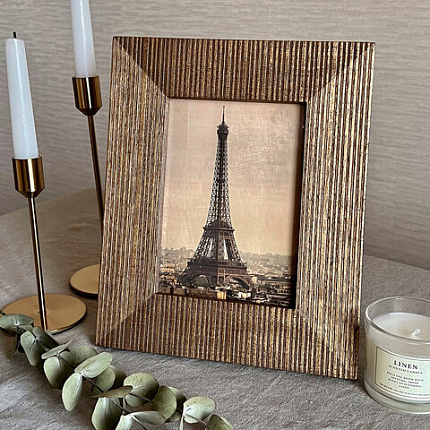 Рамка из мангового дерева BRAUBERG LOFT ANCIENT, фото 13х18 см, акриловый экран, 22х27 см, 391285