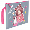 Папка для тетрадей BRAUBERG А5, 1 отделение, полиэстер, на молнии, с ручкой, "Anime friends", 272202