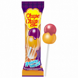 Карамель CHUPA CHUPS (Чупа-Чупс) двойная порция, ассорти 3-х вкусов, 17 г, 58787